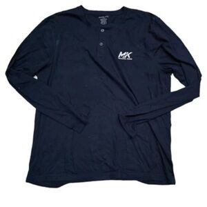 Michael Kors Long navy blue Sleeve Tees